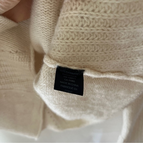 Skull Cashmere cream turtleneck sweater - Picture 4 of 5